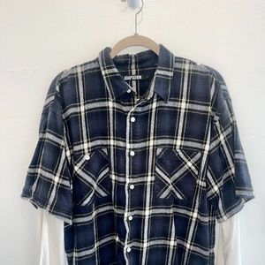 DOUBLE SLEEVE BUTTON DOWN FLANNEL
